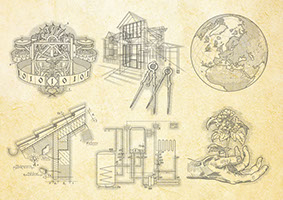 Illustrazioni per stand fieristico Agenzia CasaClima Robert Weikmann